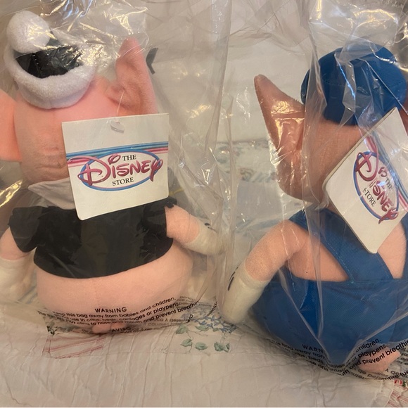 NWT Vintage Disney Two of the Three Little Pigs Stuffed Toys - Picture 2 of 2